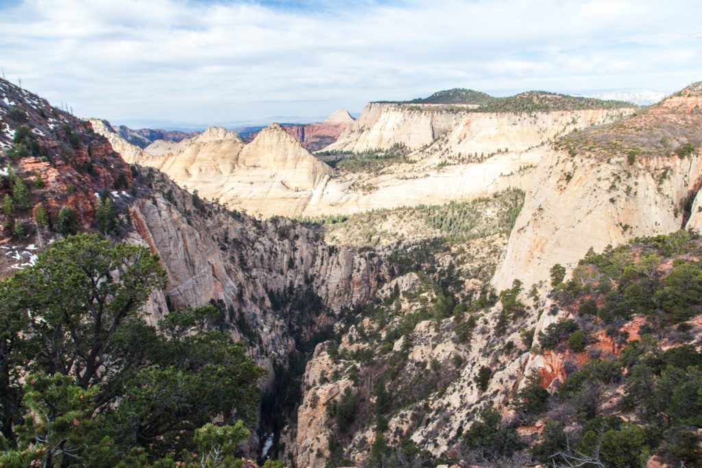 Backpacking the Zion Traverse West Rim March 2017