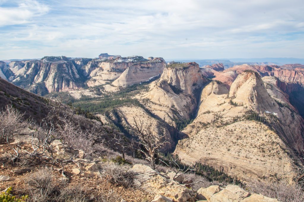 Backpacking the Zion Traverse West Rim March 2017