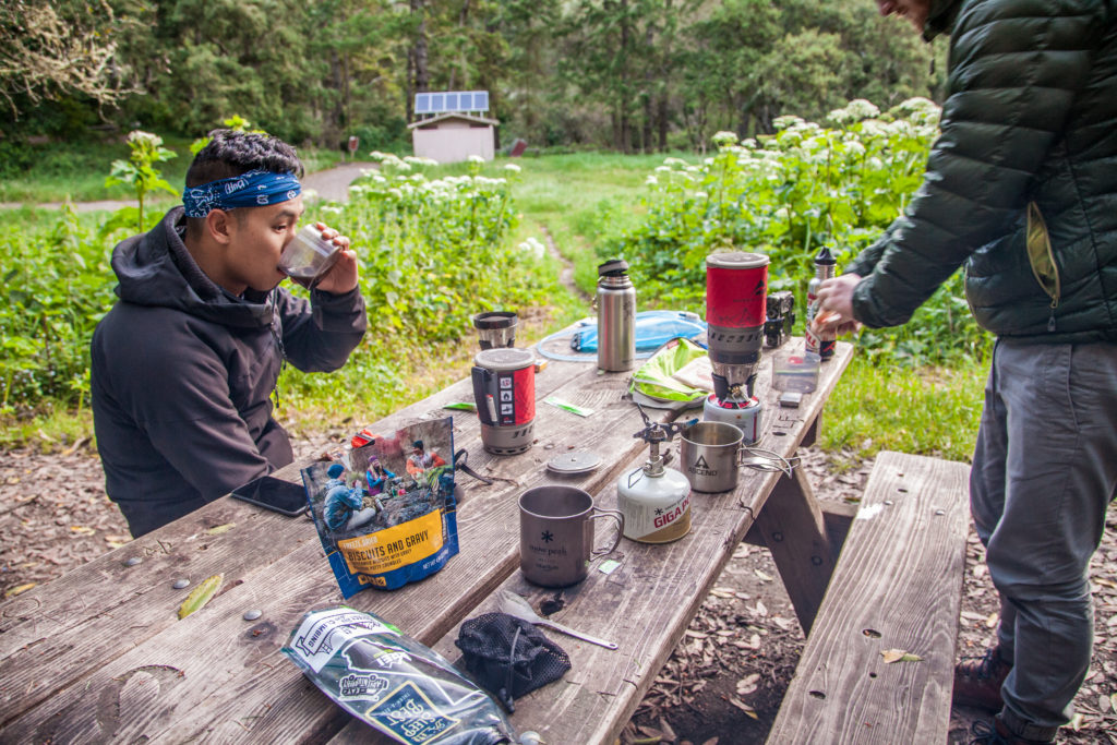 Backpacking Point Reyes Glen Camp