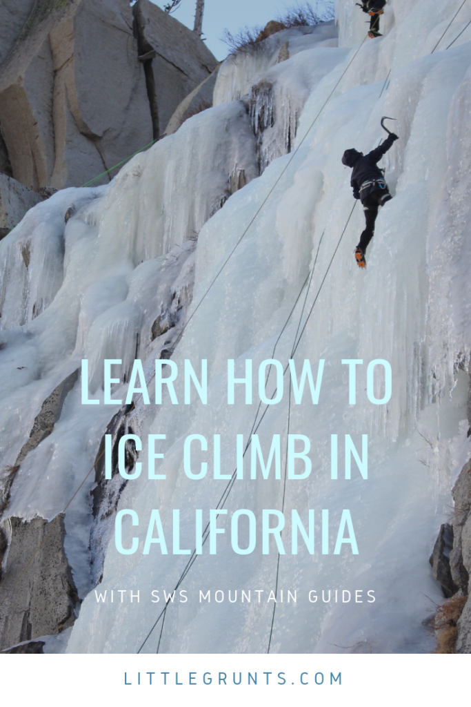 Learn ice climbing how to ice climb in California with SWS Mountain Guides