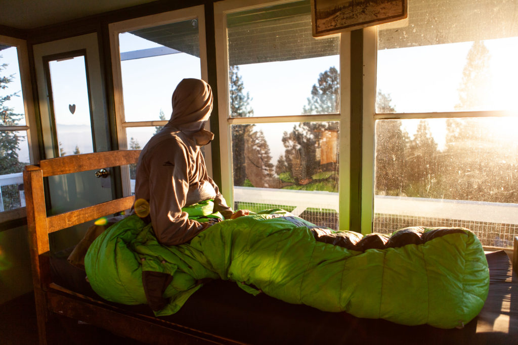 Staying at the Calpine Fire Lookout