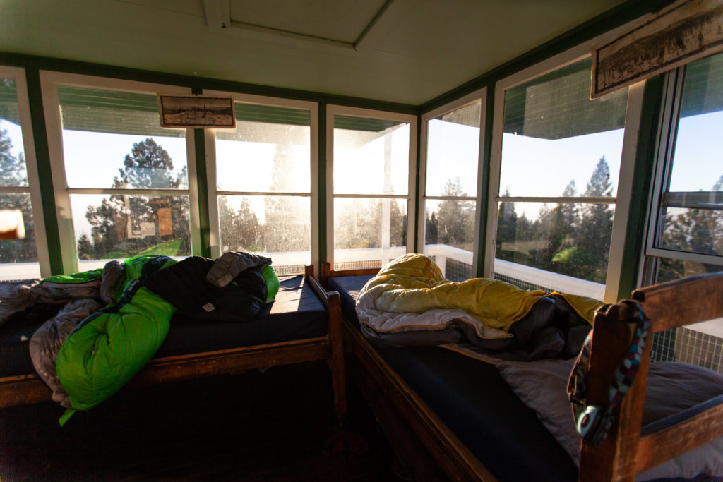 Staying at the Calpine Fire Lookout