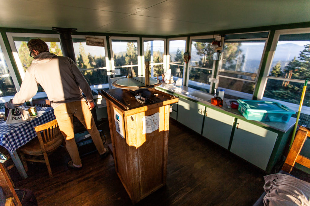 Staying at the Calpine Fire Lookout