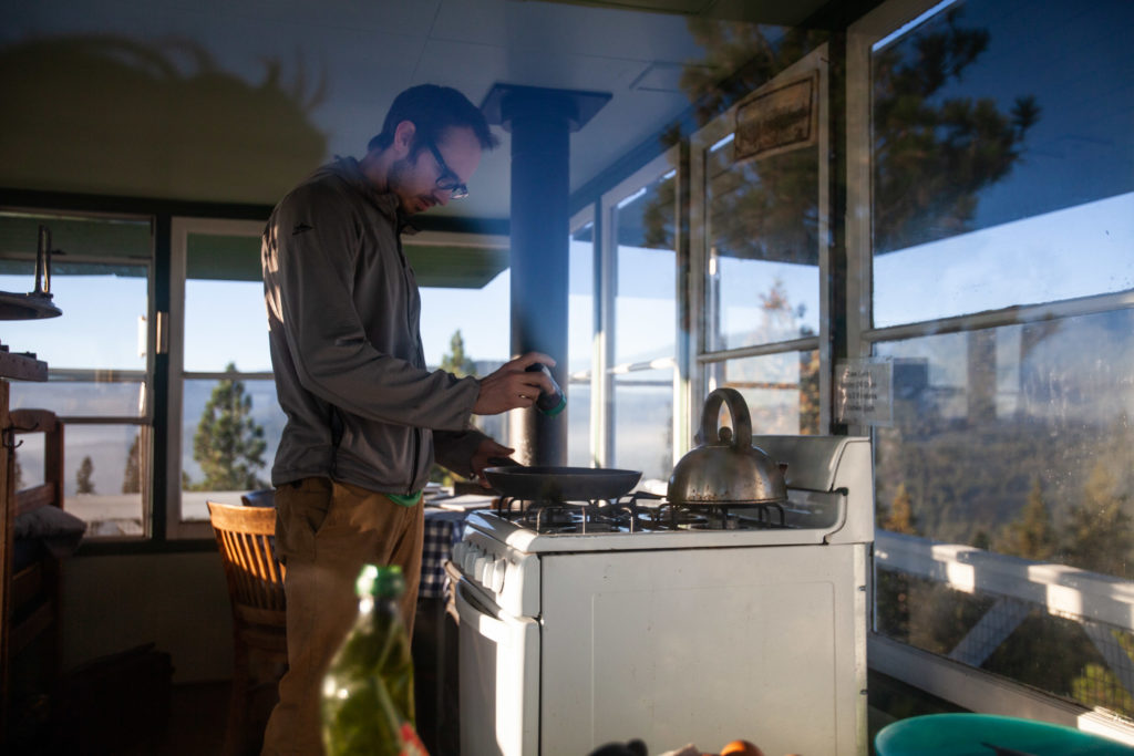 Staying at the Calpine Fire Lookout