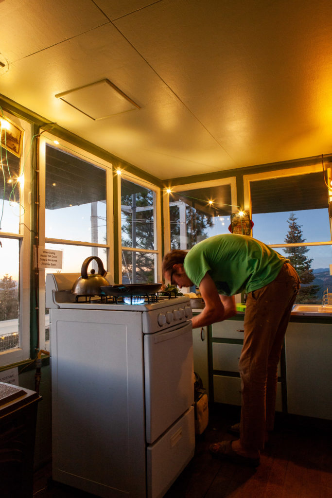 Staying at the Calpine Fire Lookout