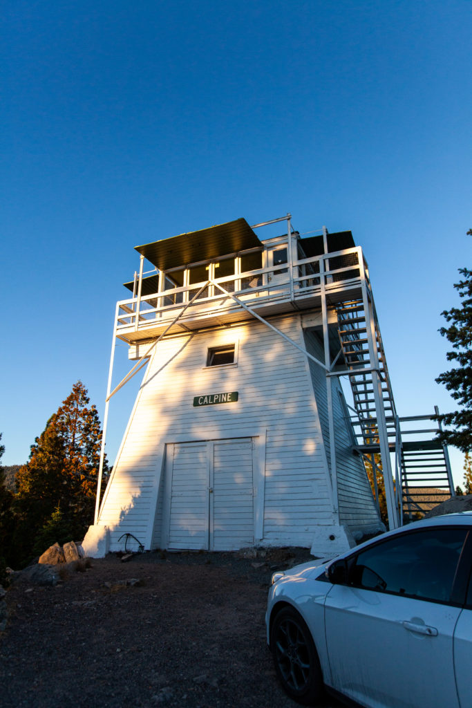 Staying at the Calpine Fire Lookout