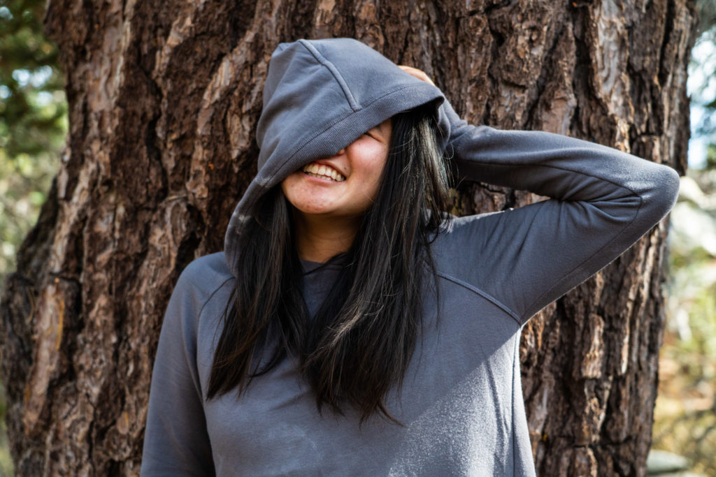 Athleta sustainable b corp criss cross hoodie review