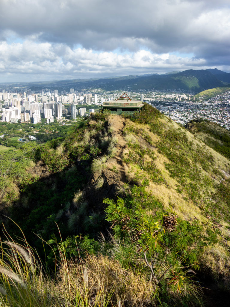 Hiking Diamond Head, Oahu, Hawaii