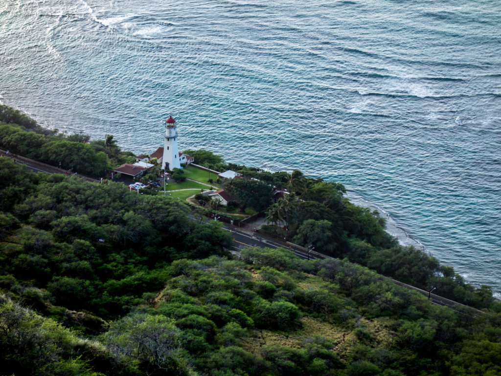 Hiking Diamond Head, Oahu, Hawaii