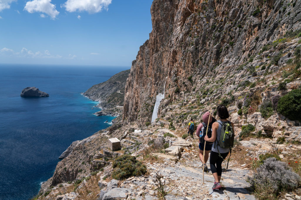 Hiking to the Monastery of Hozoviotissa with REI's Greek Islands adventure