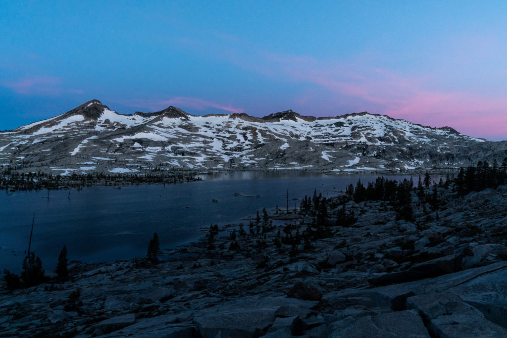 Pyramid to Price Traverse, Crystal Range from Lake Aloha